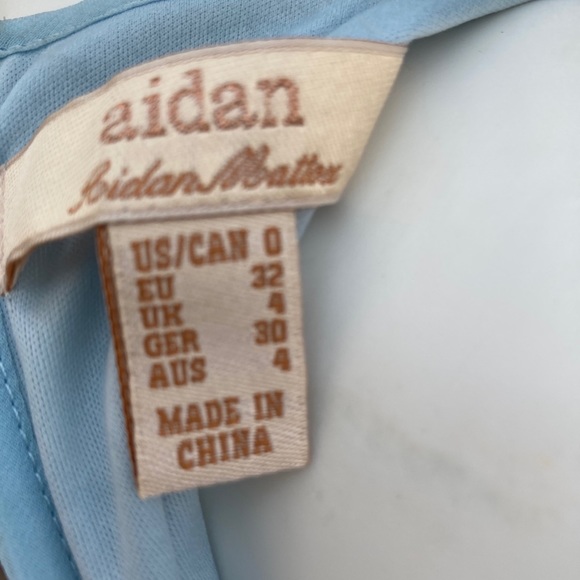 New Aidan Women’s Blue  Polyester & Lace  Dress - Picture 10 of 11